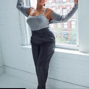 COPY - ELOQUII Faux Leather Trouser